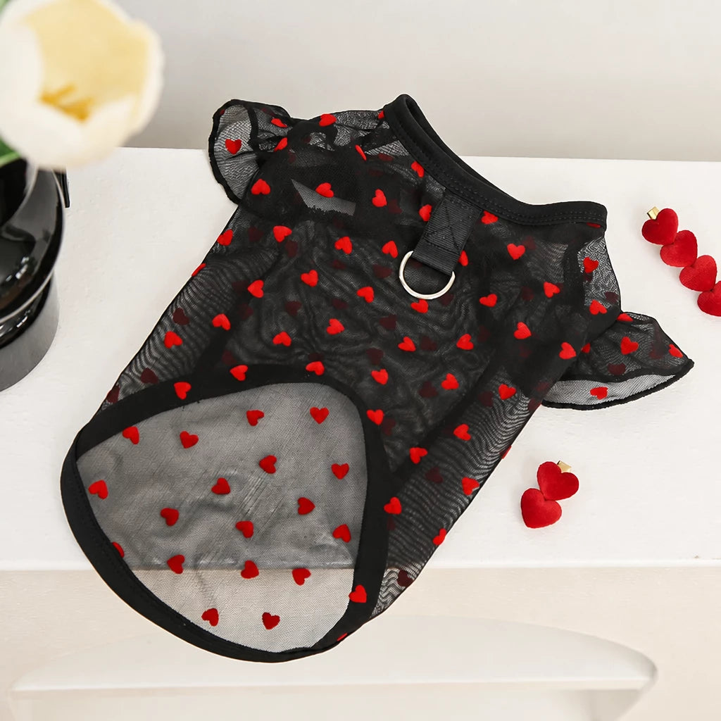 Lightweight Summer Mesh Pet Shirt for Dogs and Cats