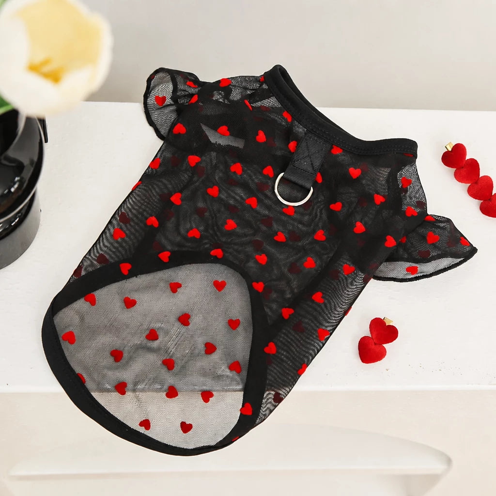 Lightweight Summer Mesh Pet Shirt for Dogs and Cats