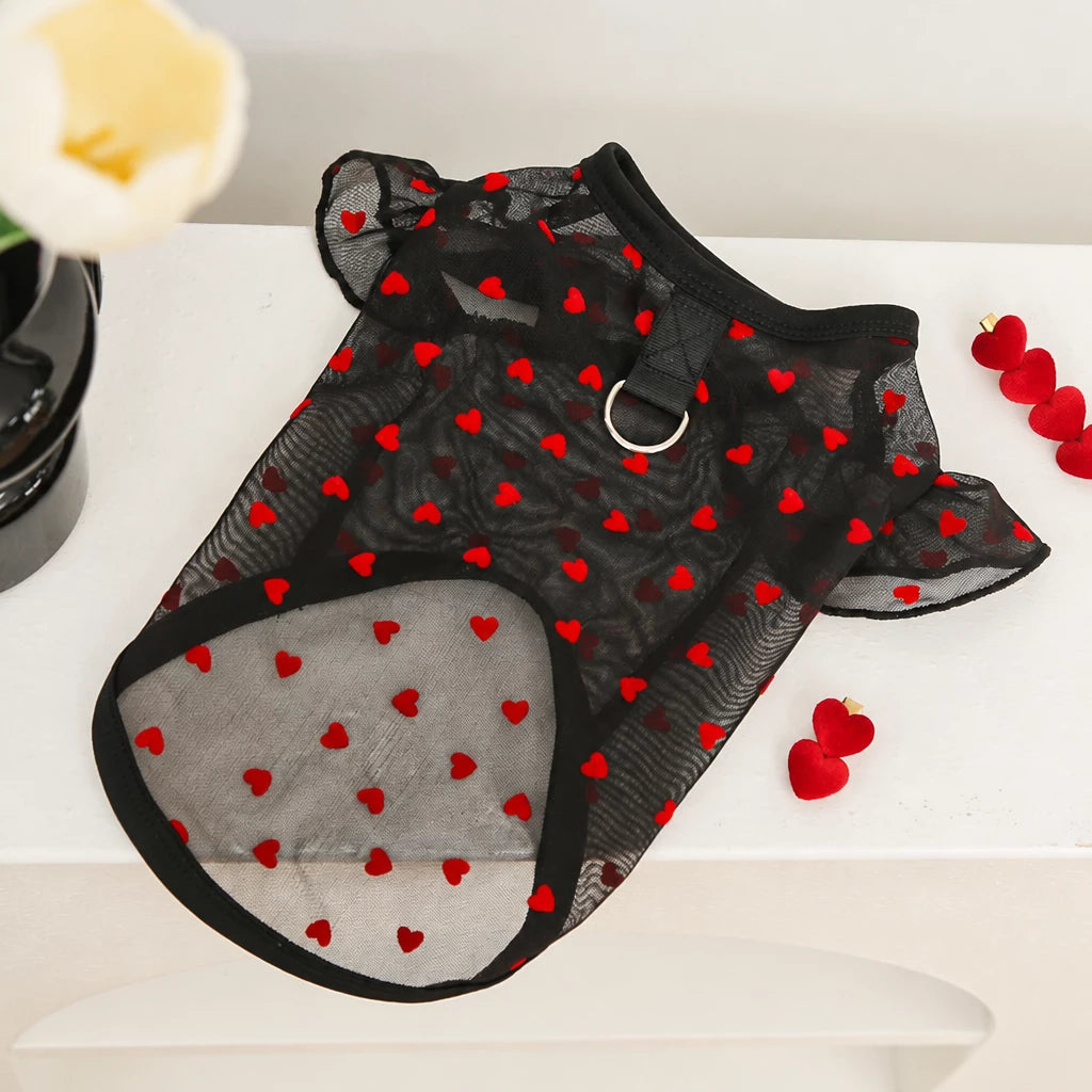 Lightweight Summer Mesh Pet Shirt for Dogs and Cats