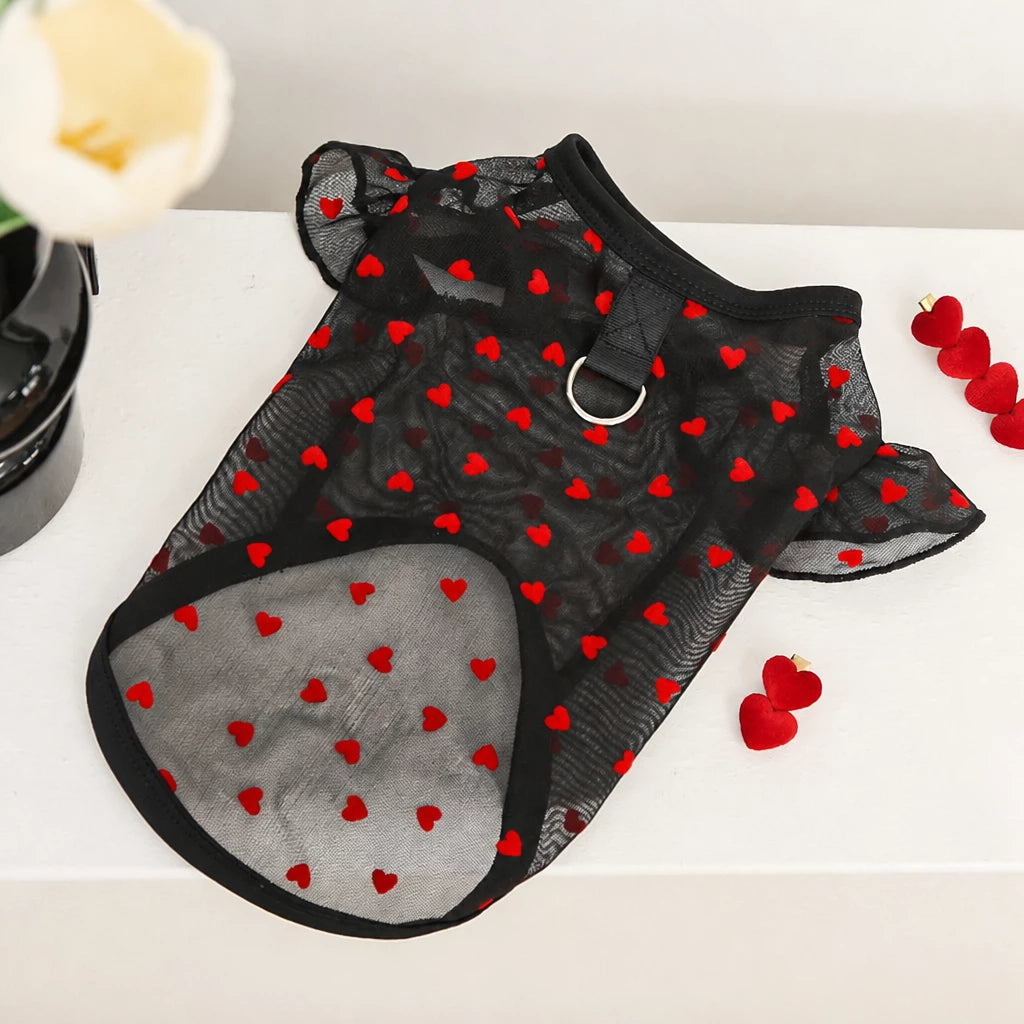 Lightweight Summer Mesh Pet Shirt for Dogs and Cats