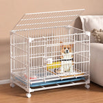 Reinforced Stackable Indoor Dog Crate with Toilet Tray