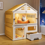 Multi-Level Covered Cat Condo for Cats