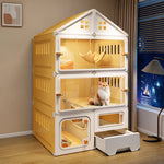 Multi-Level Covered Cat Condo for Cats