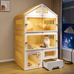 Multi-Level Covered Cat Condo for Cats