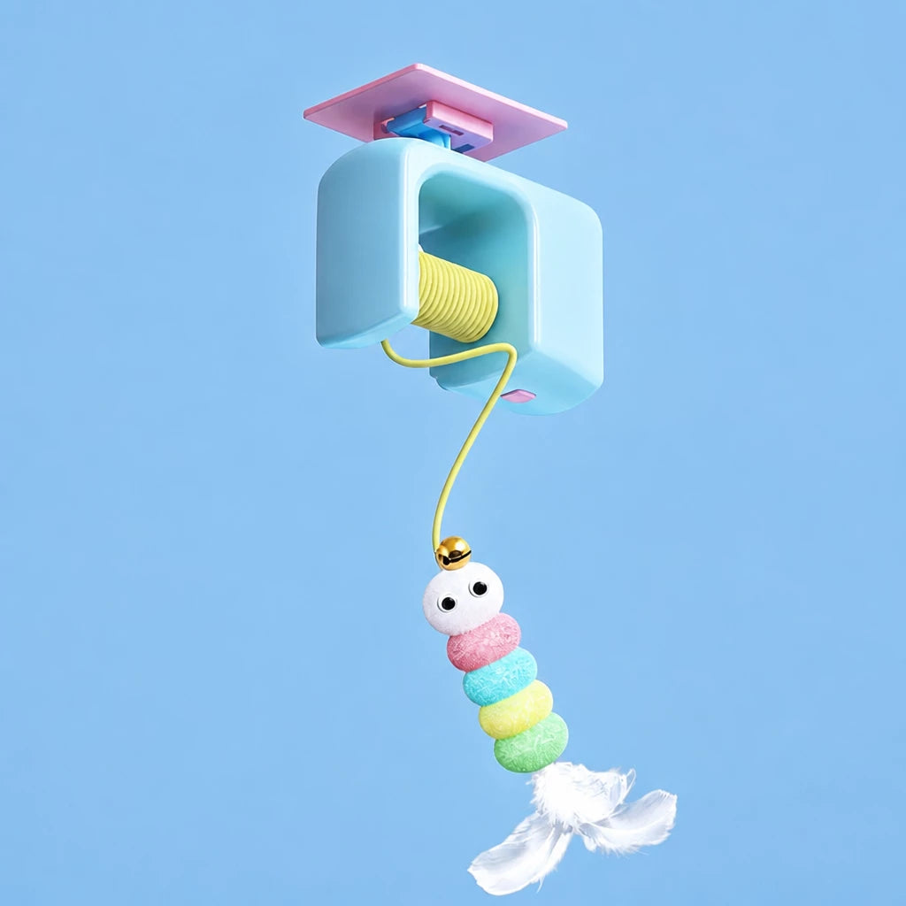Automatic Cat Yoyo Teaser Toy with Door-Hanging Design