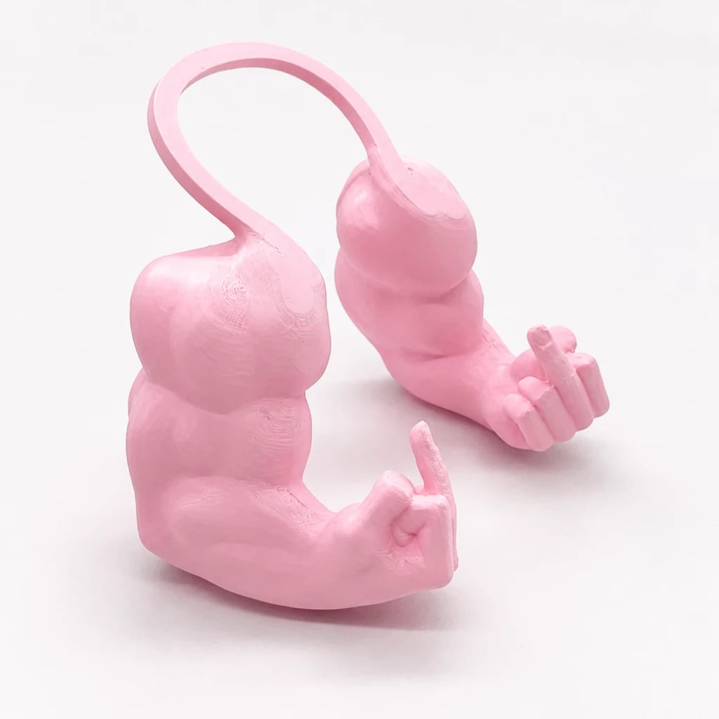 3D-Printed Muscular Arm Pet Neck Accessory