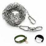 304 Stainless Steel Chain Dog Leash, Collar & Handle Set