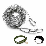 304 Stainless Steel Chain Dog Leash, Collar & Handle Set