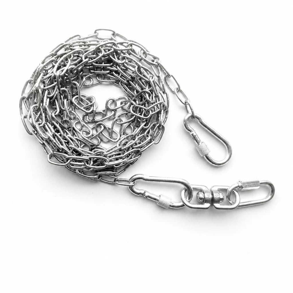 304 Stainless Steel Chain Dog Leash, Collar & Handle Set