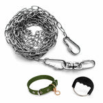 304 Stainless Steel Chain Dog Leash, Collar & Handle Set