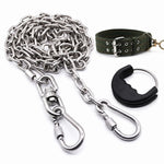 304 Stainless Steel Chain Dog Leash, Collar & Handle Set