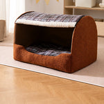 Enclosed Dog Bed with House-Style Design