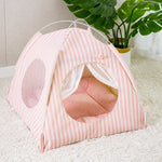 Indoor Cat & Dog Tent Bed with Removable, Washable Cushion