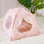 Indoor Cat & Dog Tent Bed with Removable, Washable Cushion