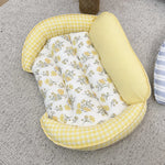 Reversible Curved Polyester Pet Bed for Small Dogs and Cats