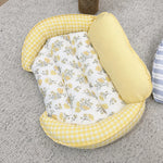 Reversible Curved Polyester Pet Bed for Small Dogs and Cats