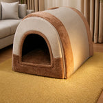 Enclosed Washable Pet House Bed