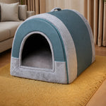 Enclosed Washable Pet House Bed