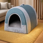 Enclosed Washable Pet House Bed