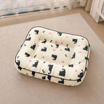Cotton-Linen Pet Bed Cushion for Small Pets