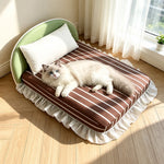 All-Season Pet Bed Mattress with Pillow