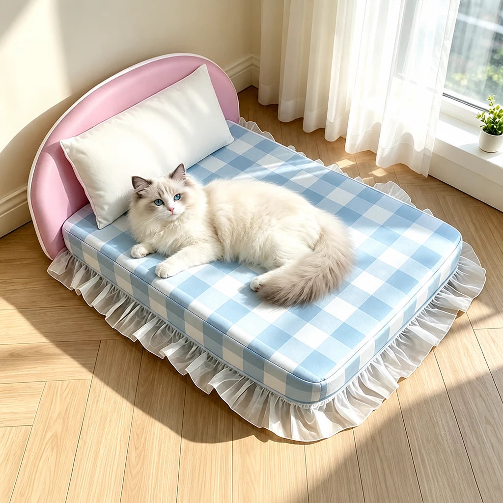 All-Season Pet Bed Mattress with Pillow