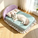 All-Season Pet Bed Mattress with Pillow