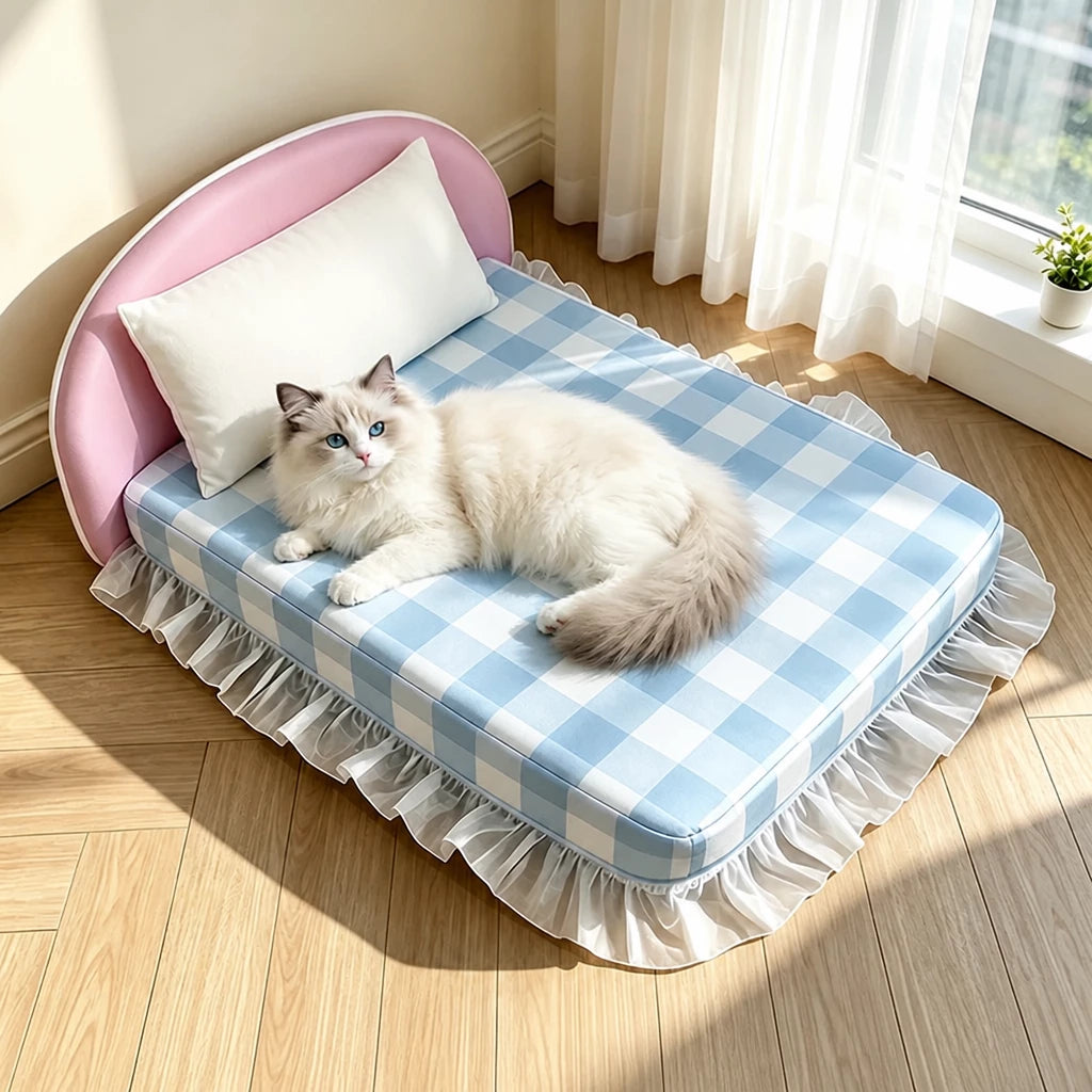 All-Season Pet Bed Mattress with Pillow