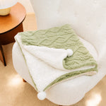 Cotton-Linen Pet Blanket Mat for Cats and Dogs