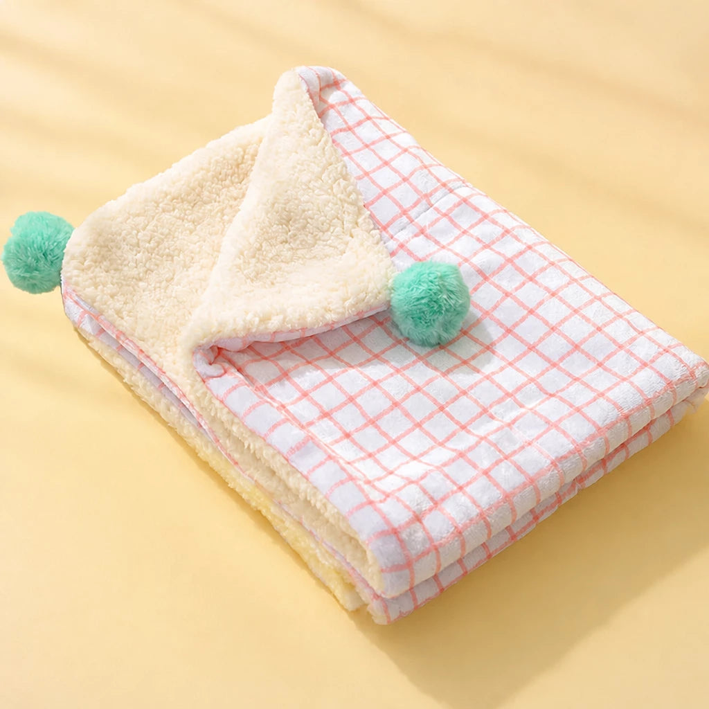 Cotton-Linen Pet Blanket Mat for Cats and Dogs