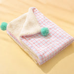 Cotton-Linen Pet Blanket Mat for Cats and Dogs