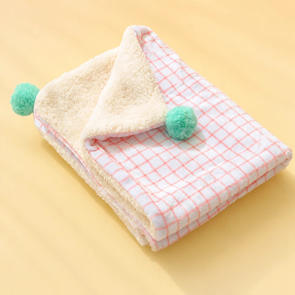 Cotton-Linen Pet Blanket Mat for Cats and Dogs