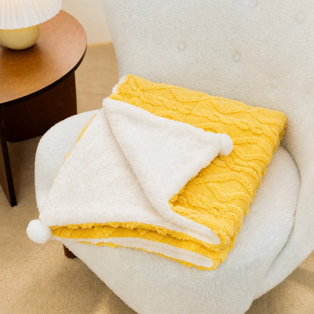 Cotton-Linen Pet Blanket Mat for Cats and Dogs