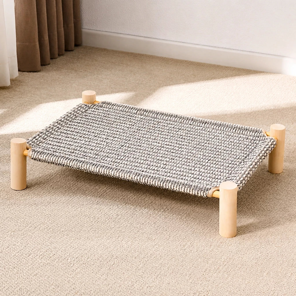 Elevated Cat Bed with Scratching Surface