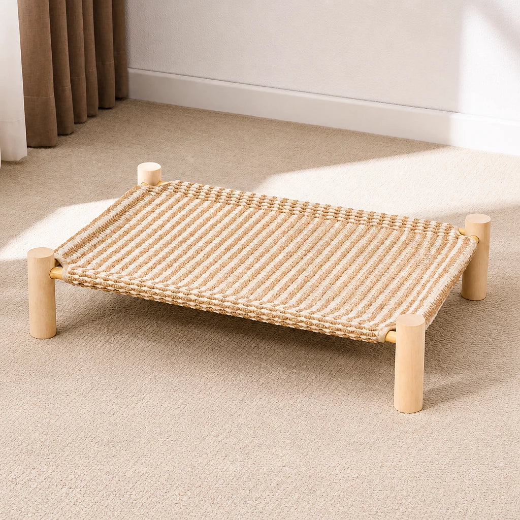 Elevated Cat Bed with Scratching Surface