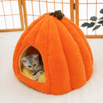 Enclosed Polyester Pet Bed for Cats and Small Dogs