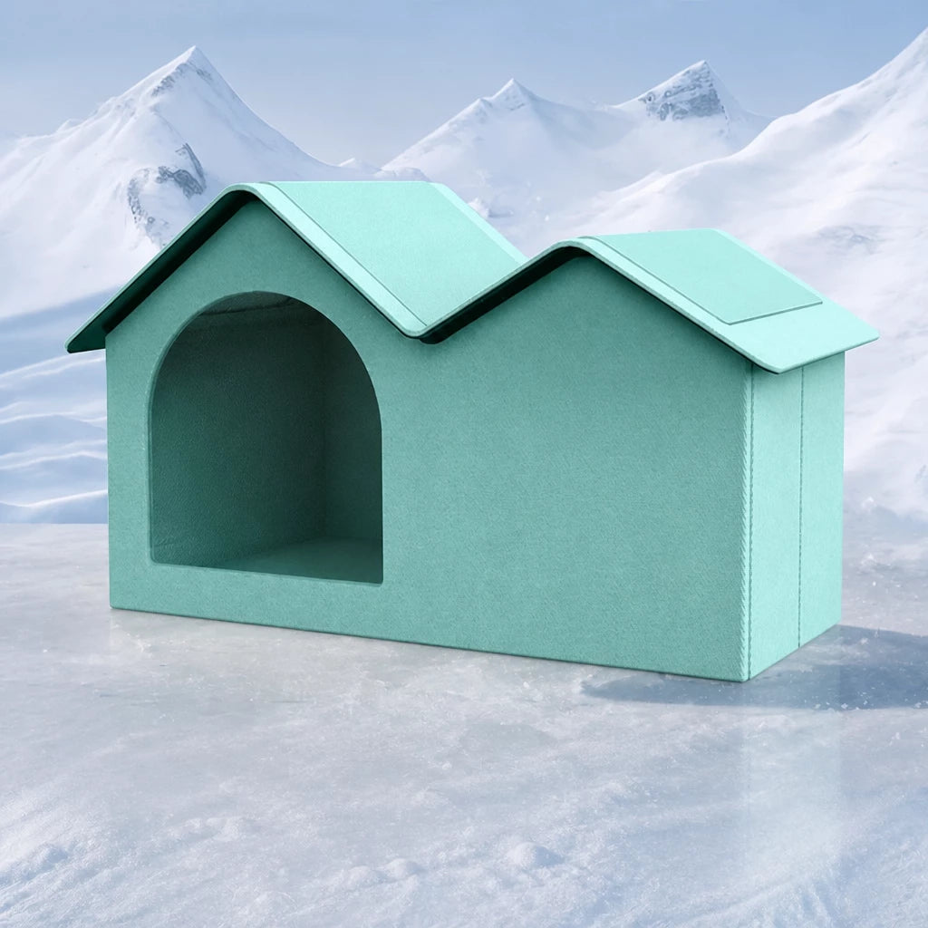 Enclosed Nylon Pet Bed for Cats and Dogs