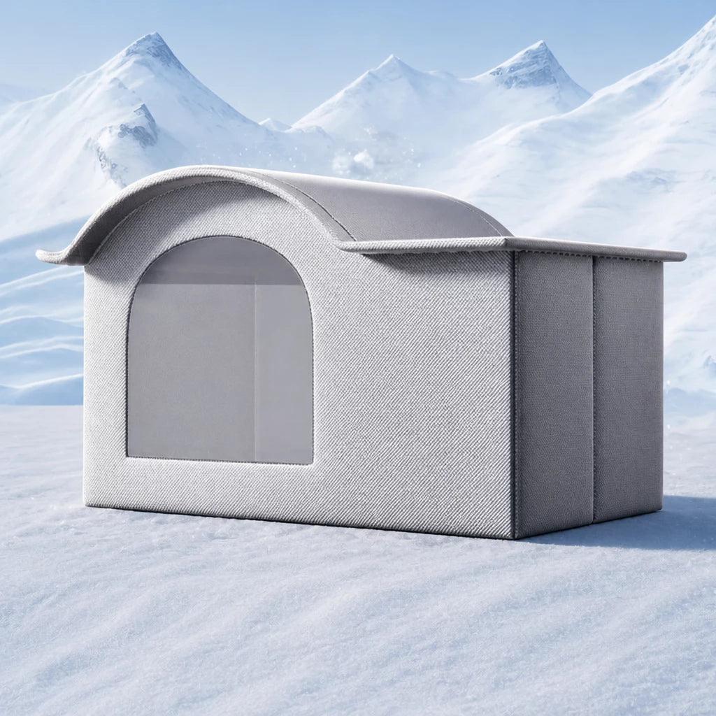 Enclosed Nylon Pet Bed for Cats and Dogs