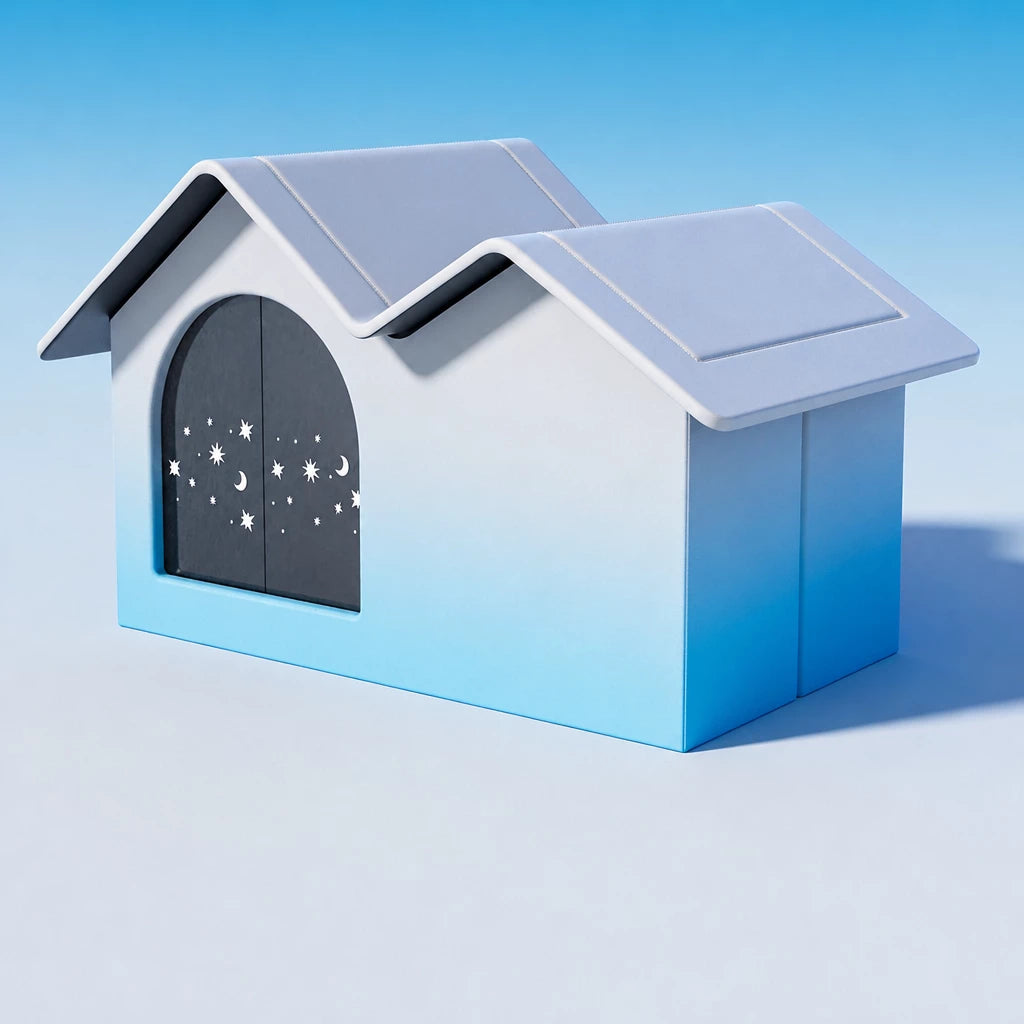 Enclosed Nylon Pet Bed for Cats and Dogs