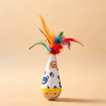 Wobble Cat Toy with Feather
