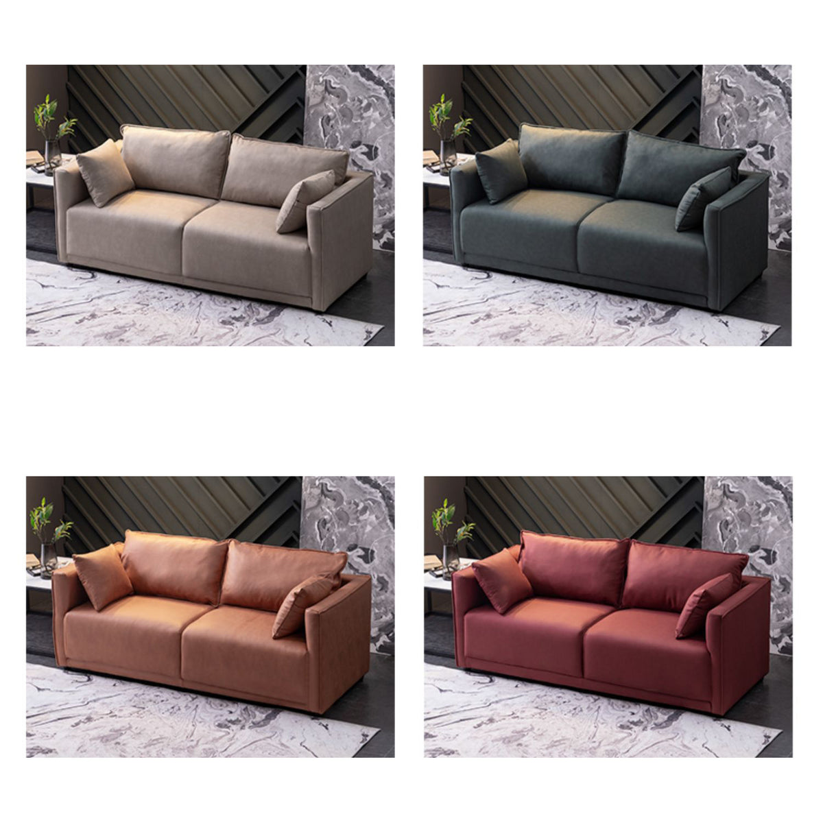 Stylish Modern Sofa in Vibrant Colors - Comfortable and Durable Cotton Techno Fabric ja-18