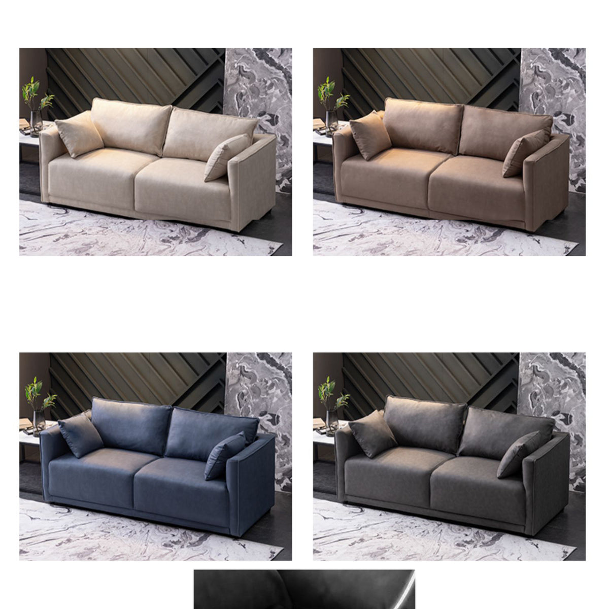 Stylish Modern Sofa in Vibrant Colors - Comfortable and Durable Cotton Techno Fabric ja-18