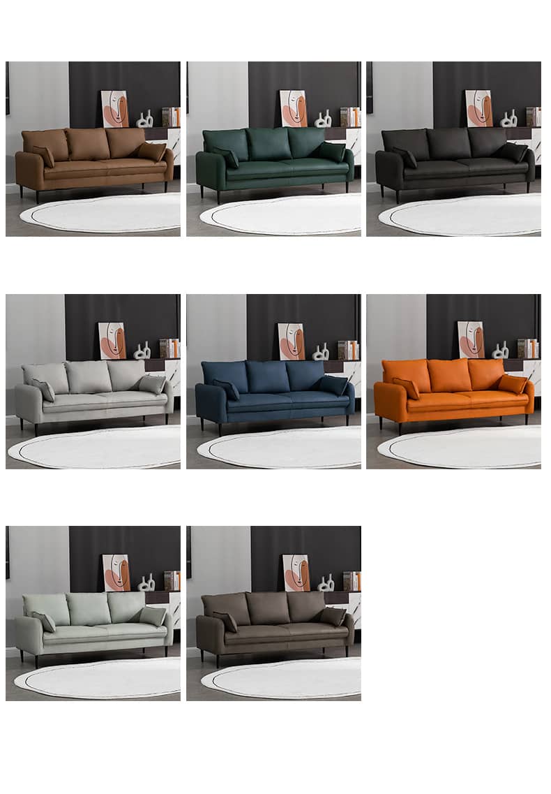 Luxurious Multi-Color Sofa Collection: Premium Techno Fabric & Cotton Upholstery ja-19