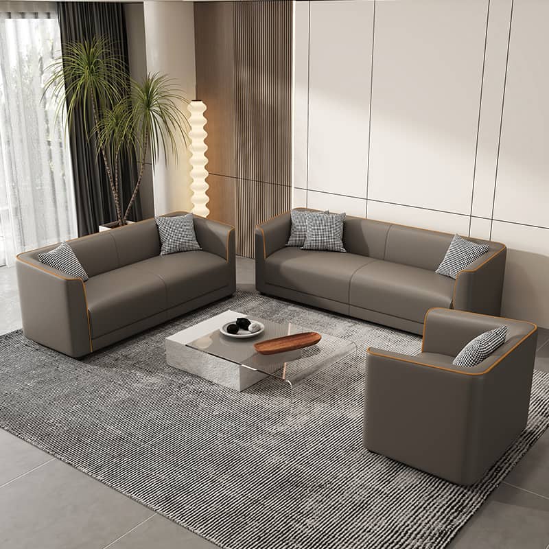 Stylish Multi-Color Modern Sofa: Luxe Light Gray, Orange, Dark Green & Blue in Premium Fabric & Cotton ja-21