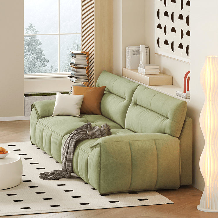 Luxurious Off-White Sofa with Gary Light Green and Orange Accents - Premium Cotton Upholstery jy-115