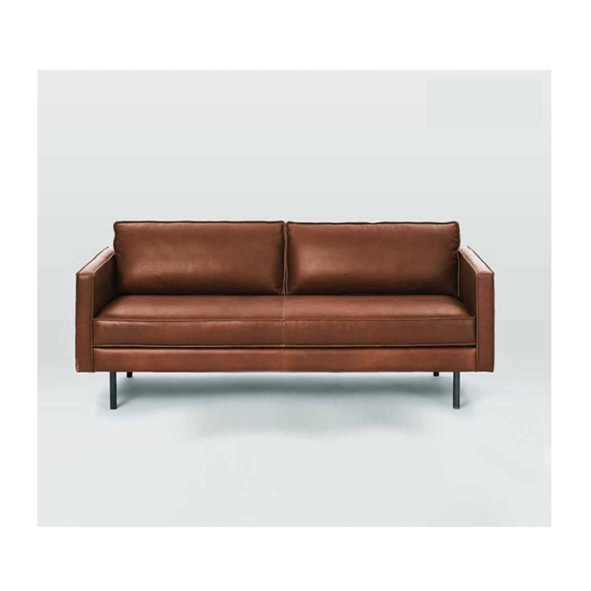 Durable Scratch-Resistant Cotton Sofa in Modern Light Brown & Dark Black jy-116