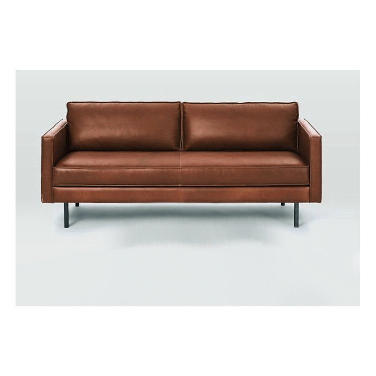 Durable Scratch-Resistant Cotton Sofa in Modern Light Brown & Dark Black jy-116