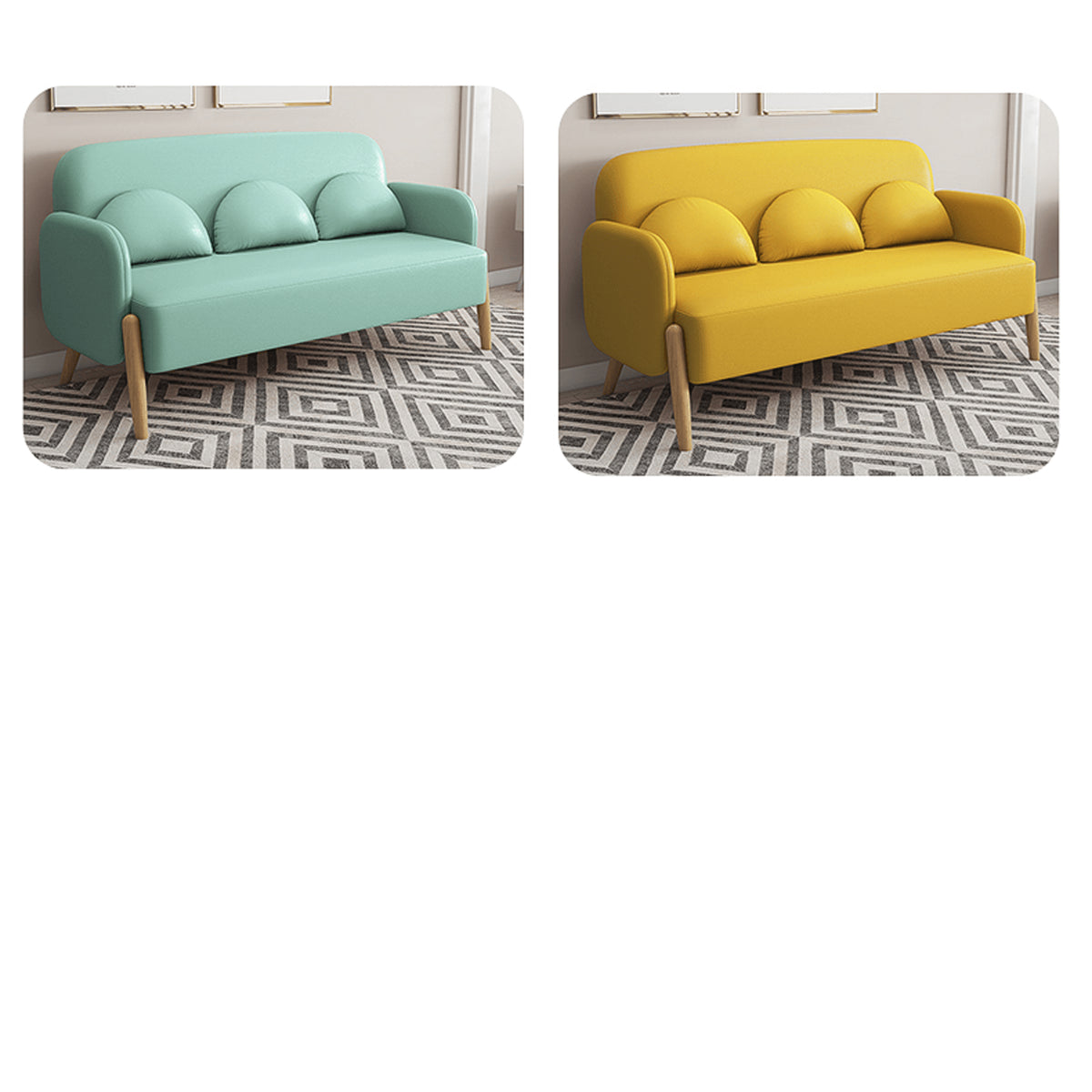 Stylish Cotton Corduroy Sofas: Khaki, Pink, Dark Green, Red & More – Premium Comfort in Techno Fabric jy-117