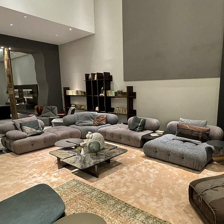 Italian Minimalist Modular Sectional Sofa, Large Multi-Directional Configurable Couch la-0209-54