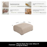Modern Minimalist Cream Cotton-Linen Fabric Sofa, Straight-Line 3-Seater for Living Room lm-0207-49